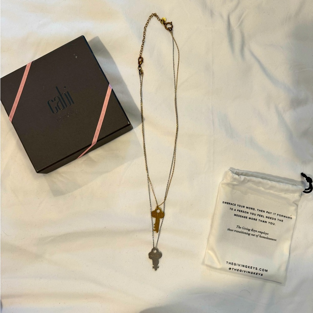 Brand new never worn ‘The giving keys’ necklace